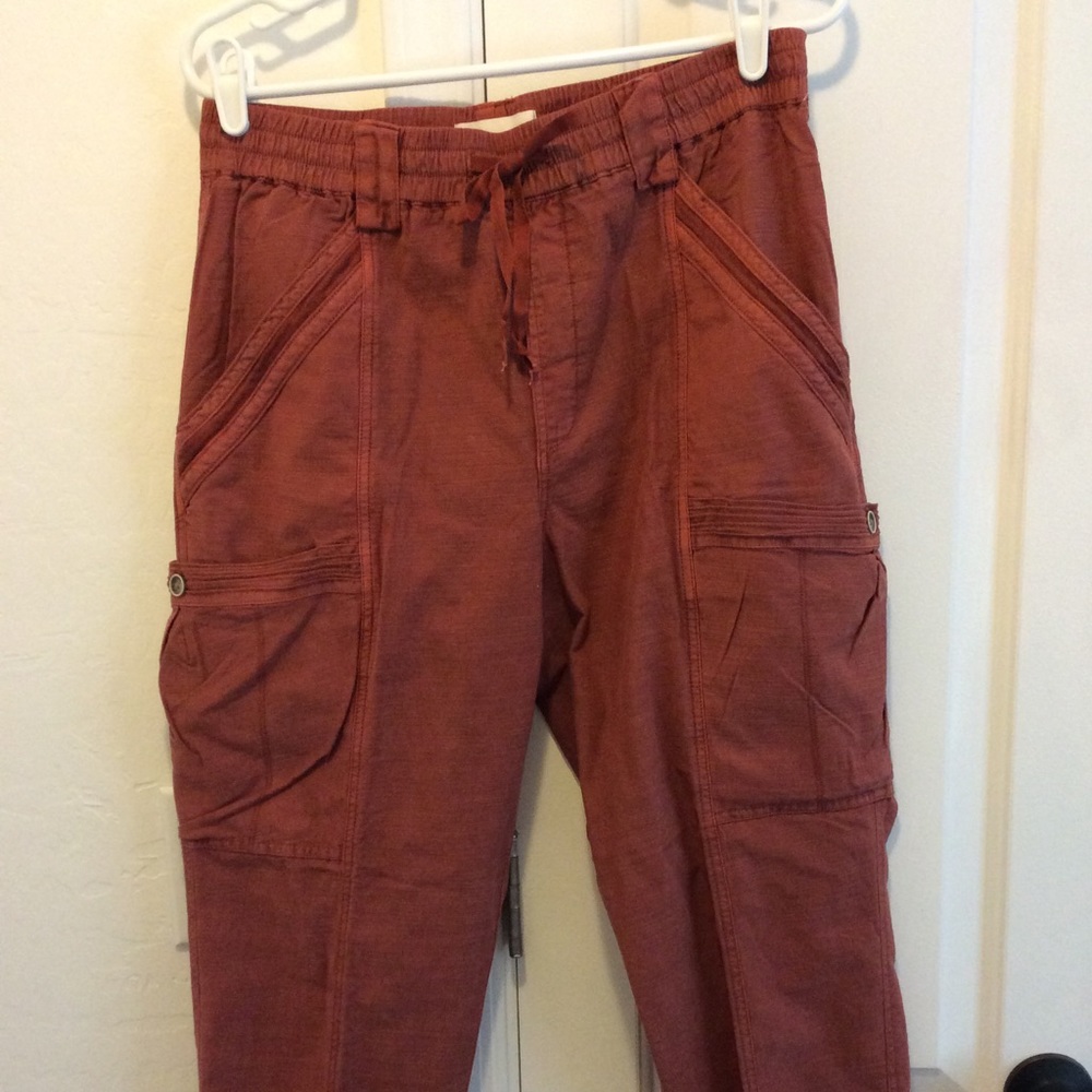 Anthropologie Ladies rust cargo pants size 29 NWT